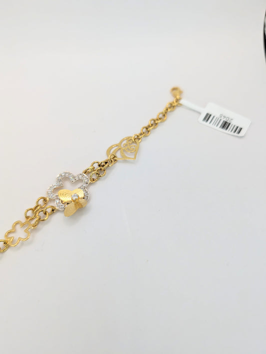 18kt CZ Fancy Bracelet