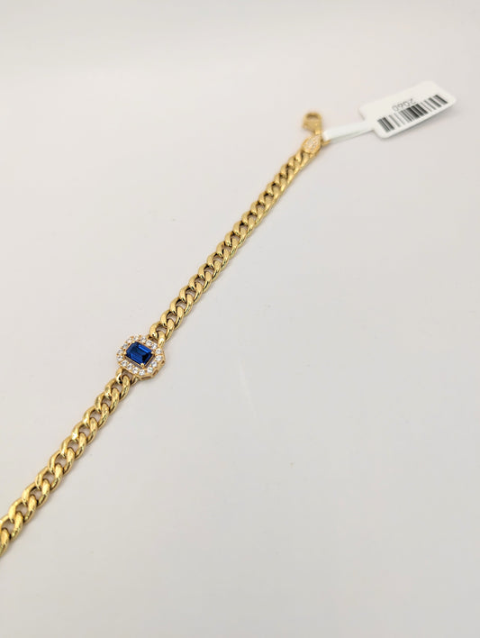 18kt Blue CZ Bracelet