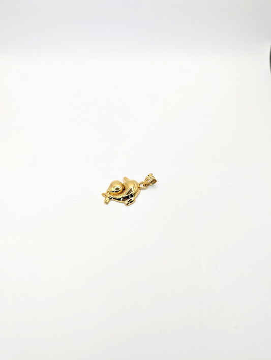 18kt Dolphines Pendant