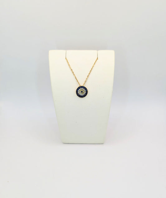 18kt Evil Eye Necklace