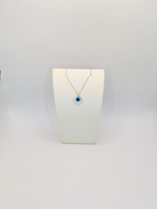 18kt Mati Eye Necklace