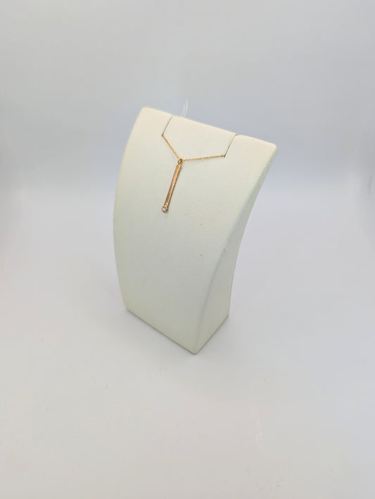 18kt Bar Necklace