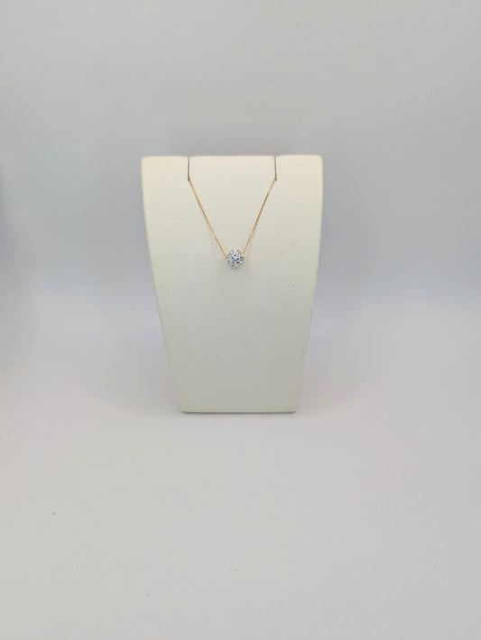 18kt CZ Necklace
