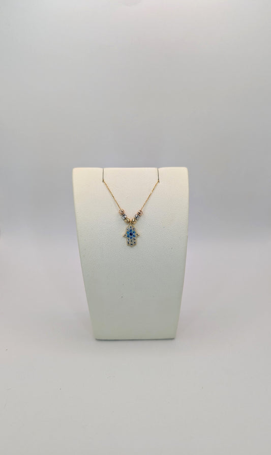 18kt Hamsa Necklace
