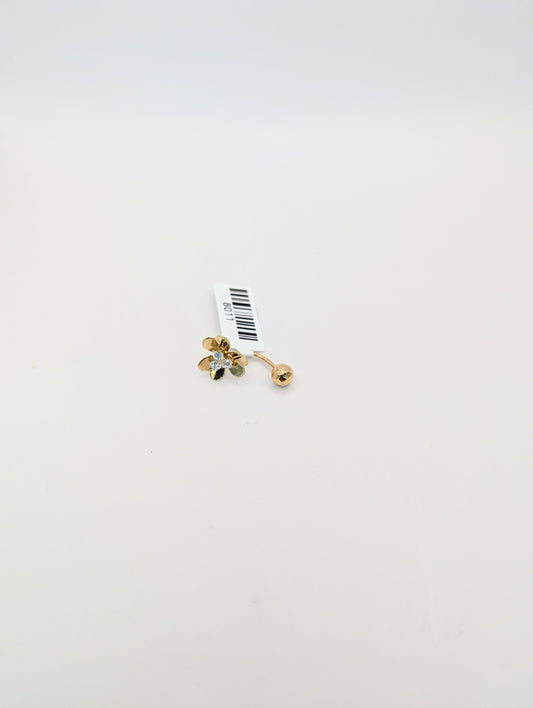 18kt Flower Belly Piercing