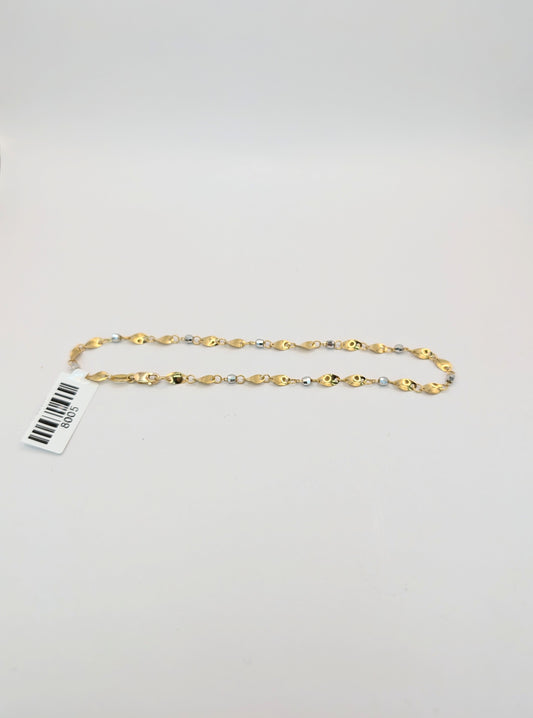 18kt Twisted Anklet