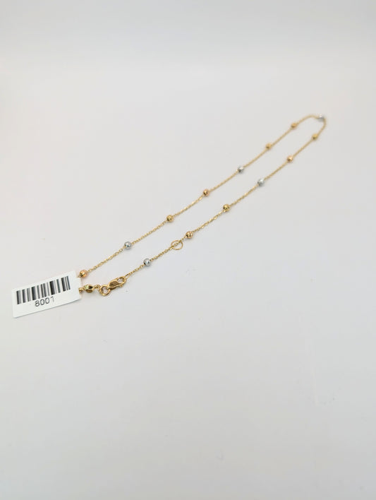 18kt Balls Anklet
