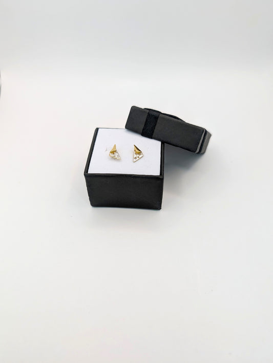 18kt Triangles Earring