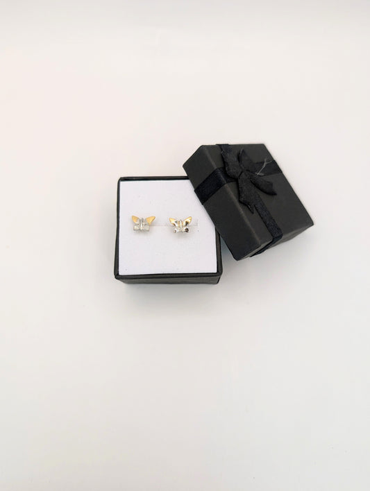 18kt Butterfly Earring