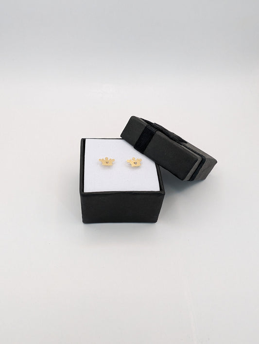 18kt Crown Earring