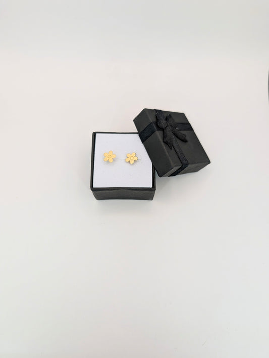 18kt Flower Earring