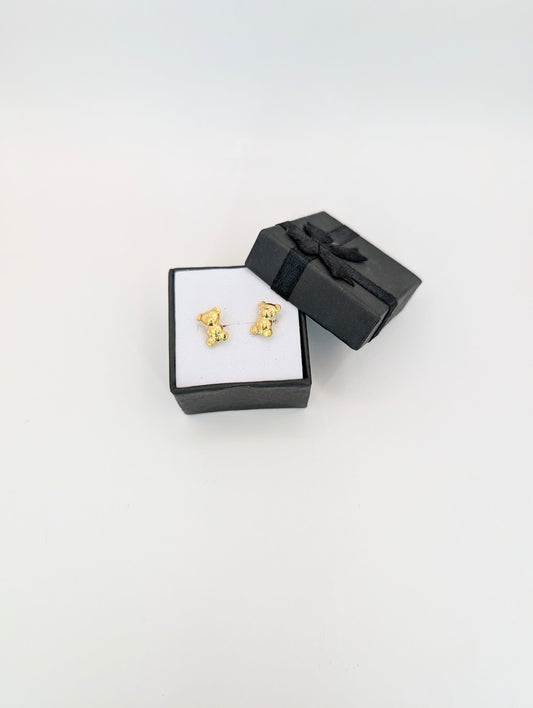 18kt Bear Earring