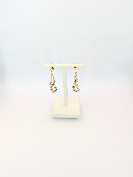 18kt Dangling Balls Earrings