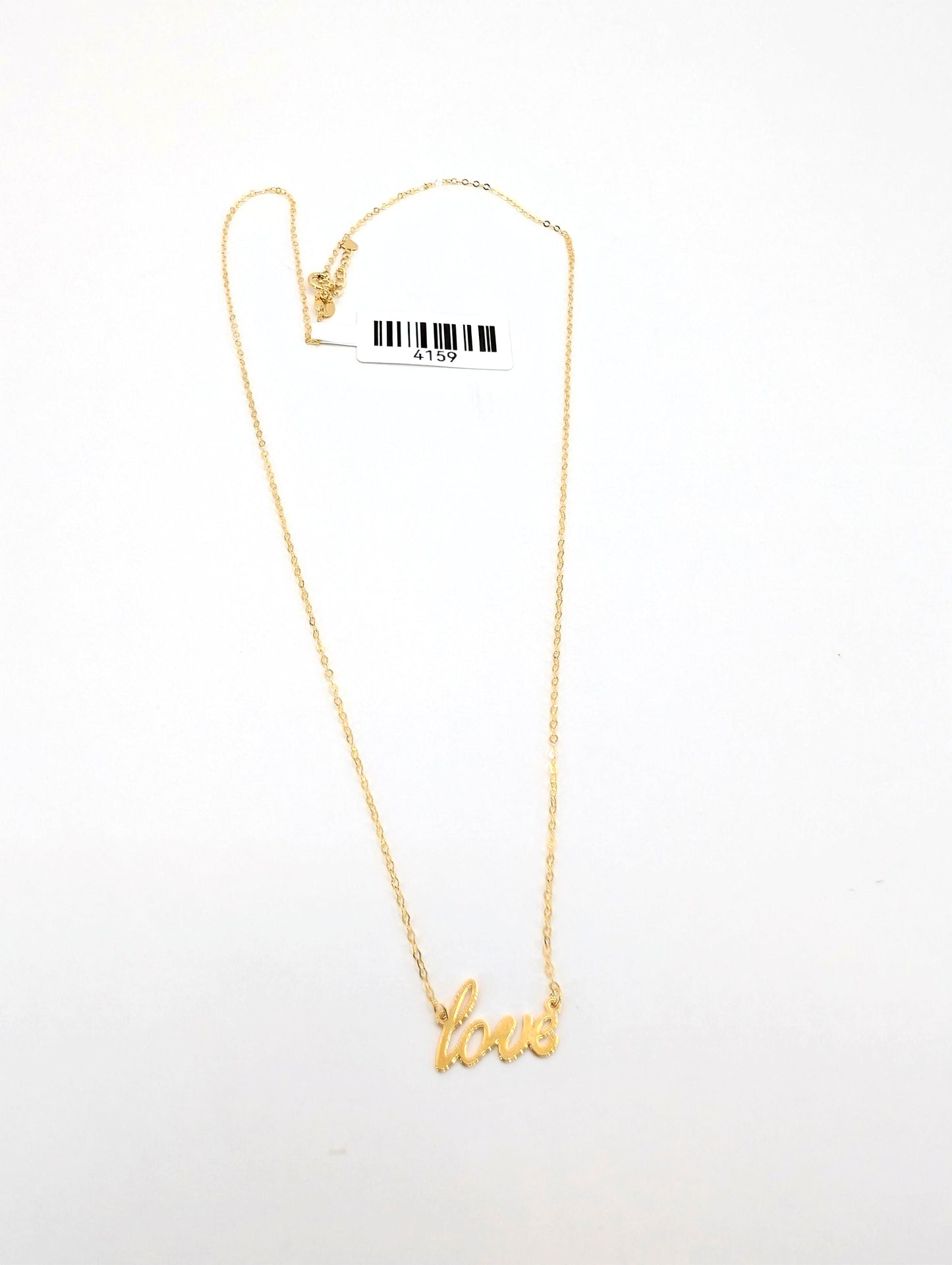 18KT Gold “Love” Necklace