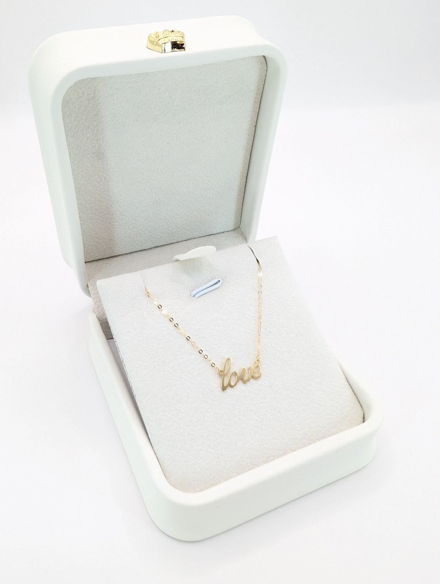 18KT Gold “Love” Necklace