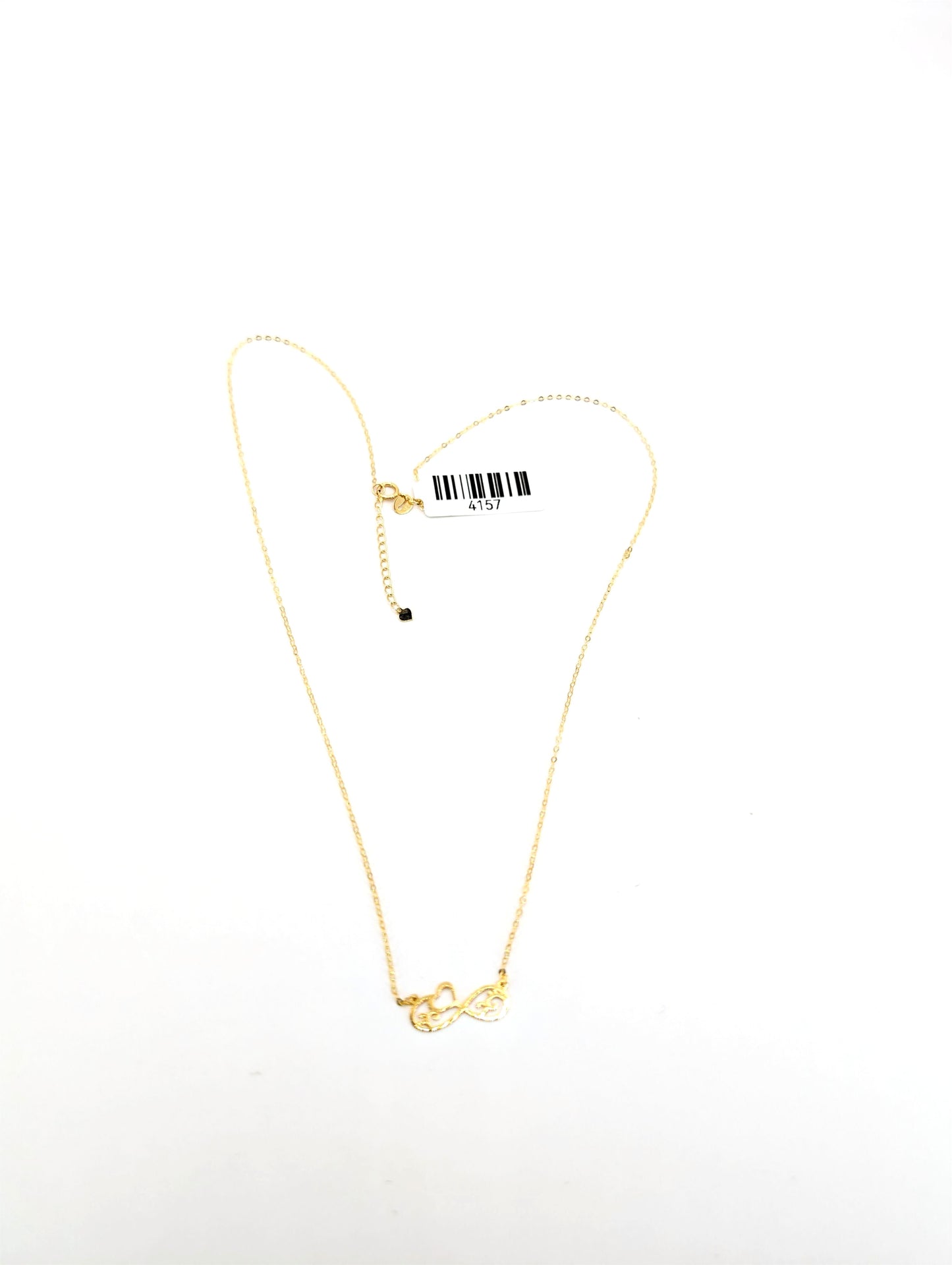 18KT Gold Infinity Heart Necklace