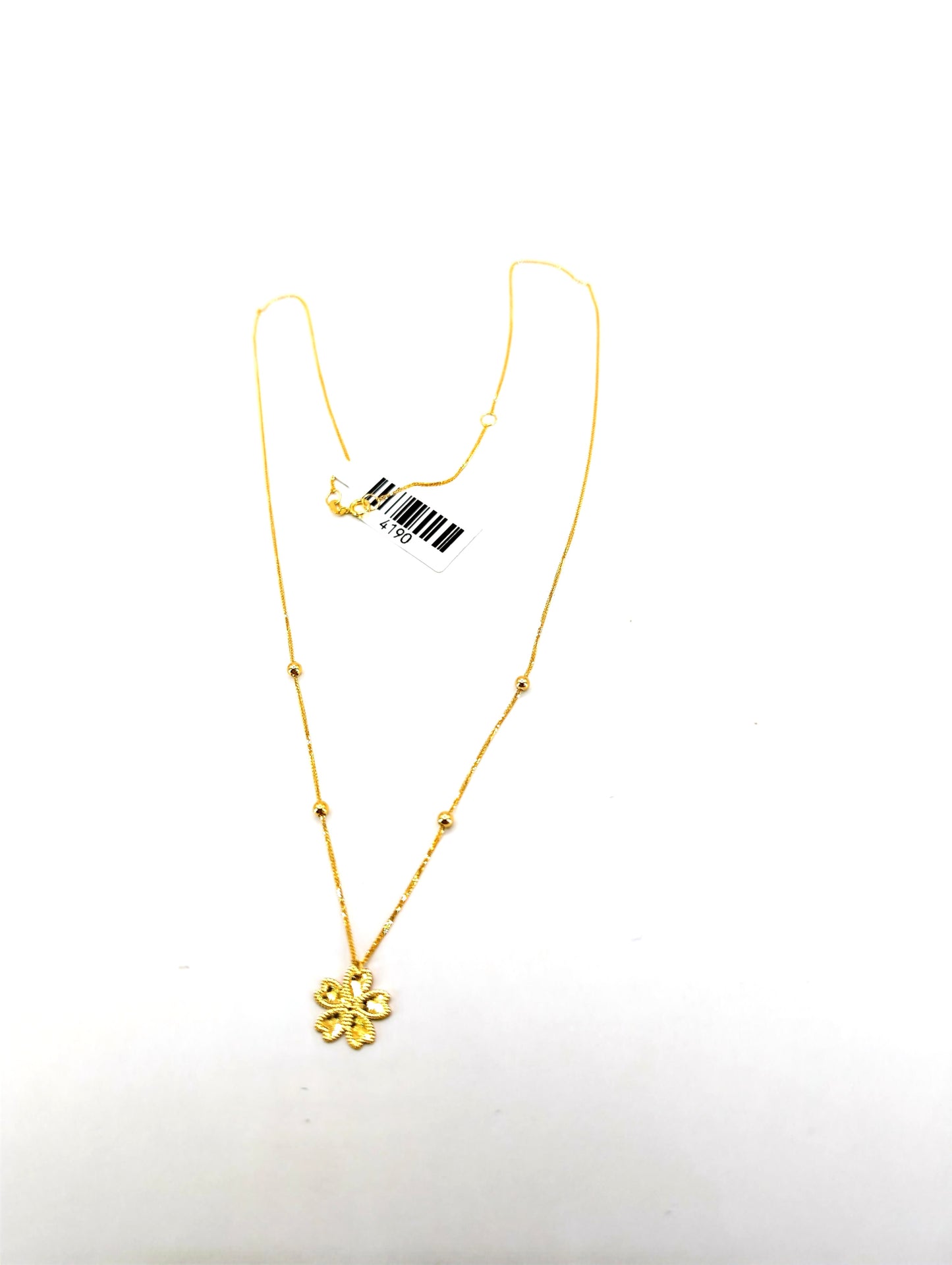 18KT Gold Floral Necklace