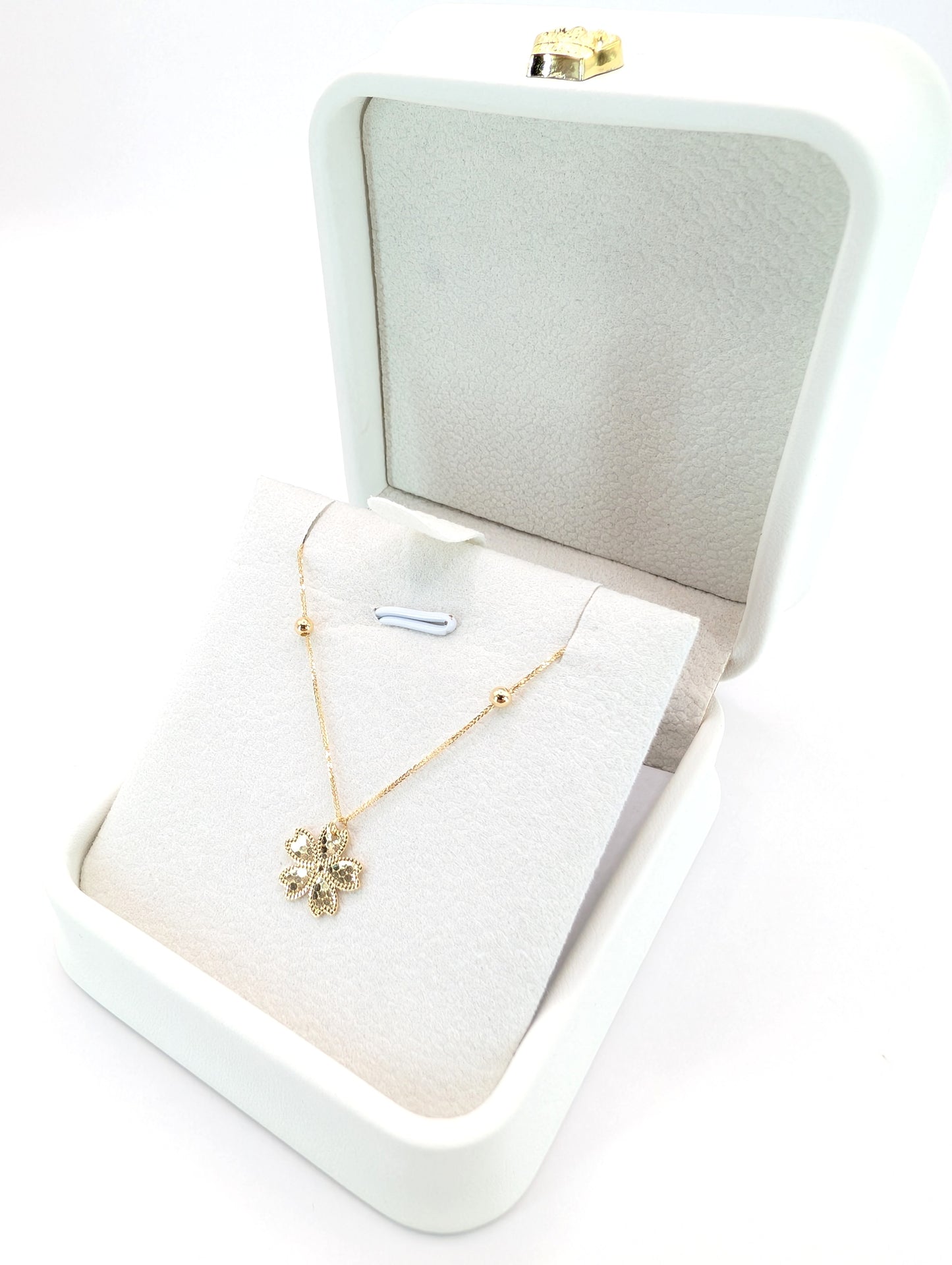18KT Gold Floral Necklace