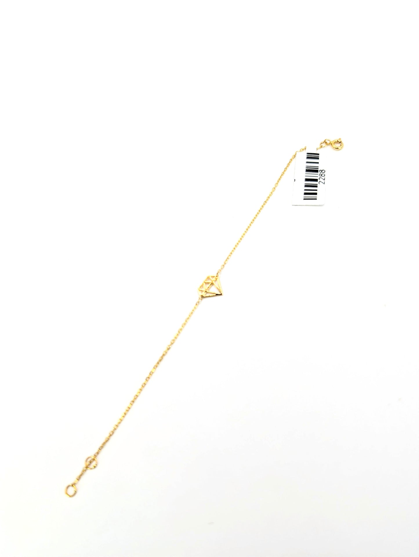 18KT Gold Diamond Shape Bracelet