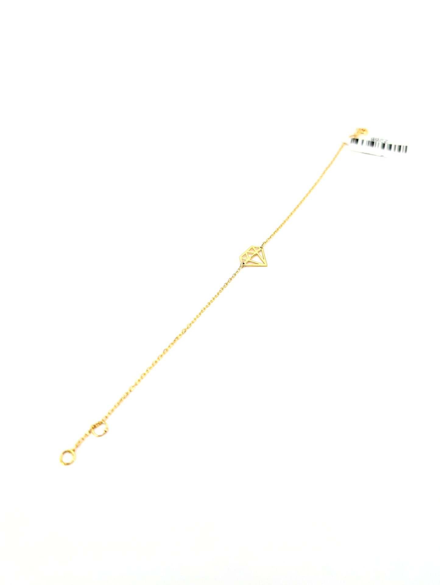 18KT Gold Diamond Shape Bracelet