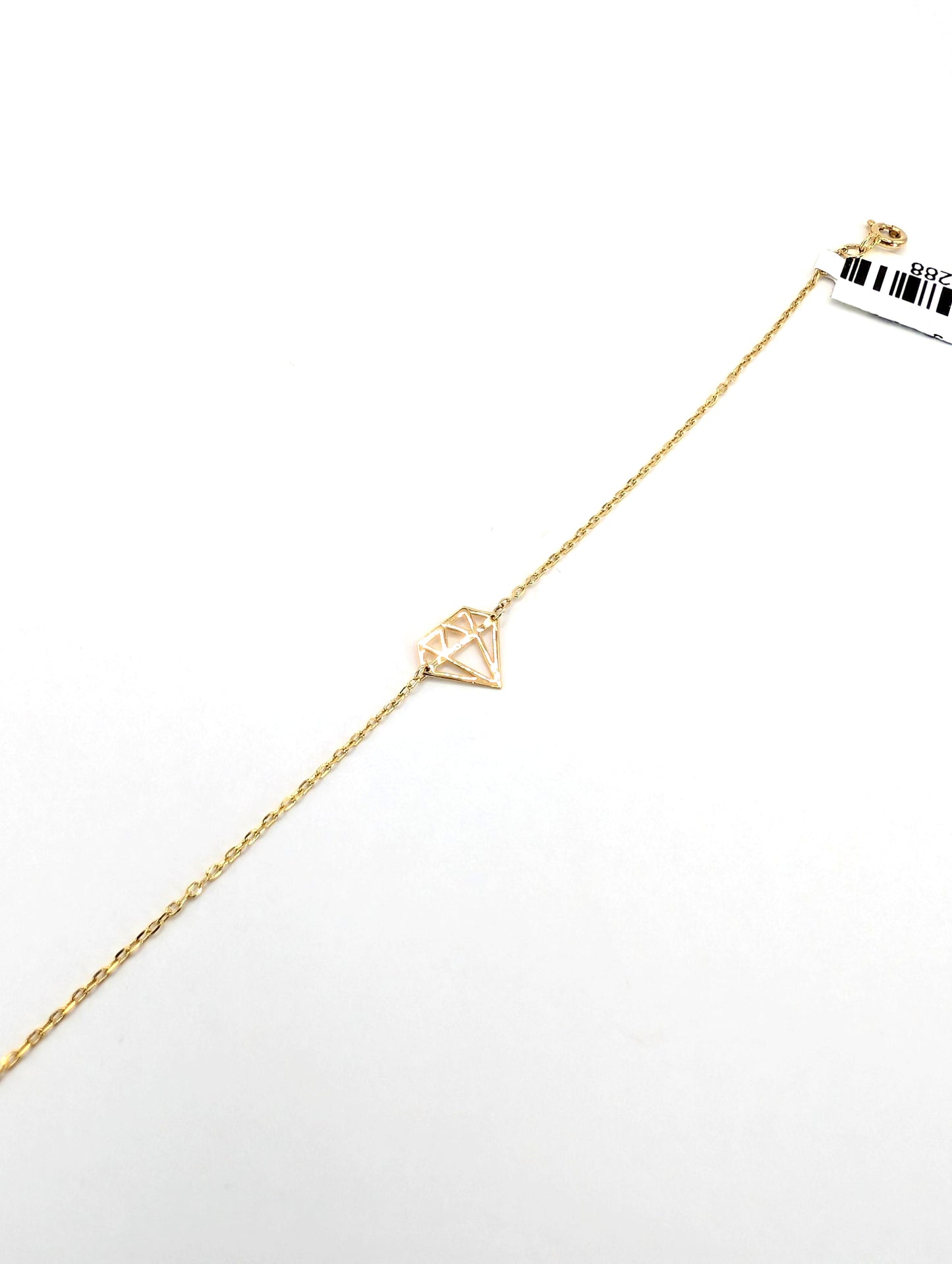 18KT Gold Diamond Shape Bracelet