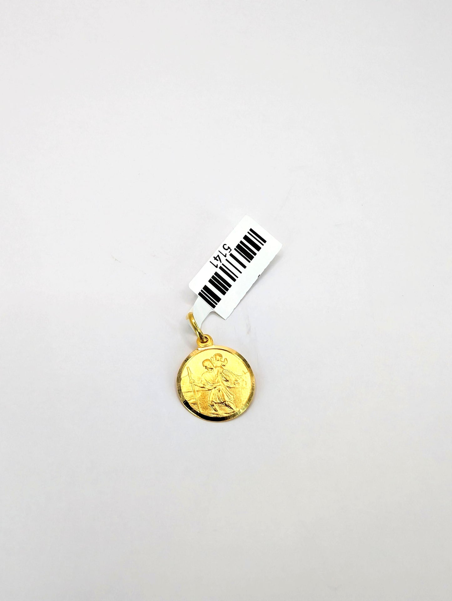 18KT Gold Saint Christopher Pendant – Protection Medal