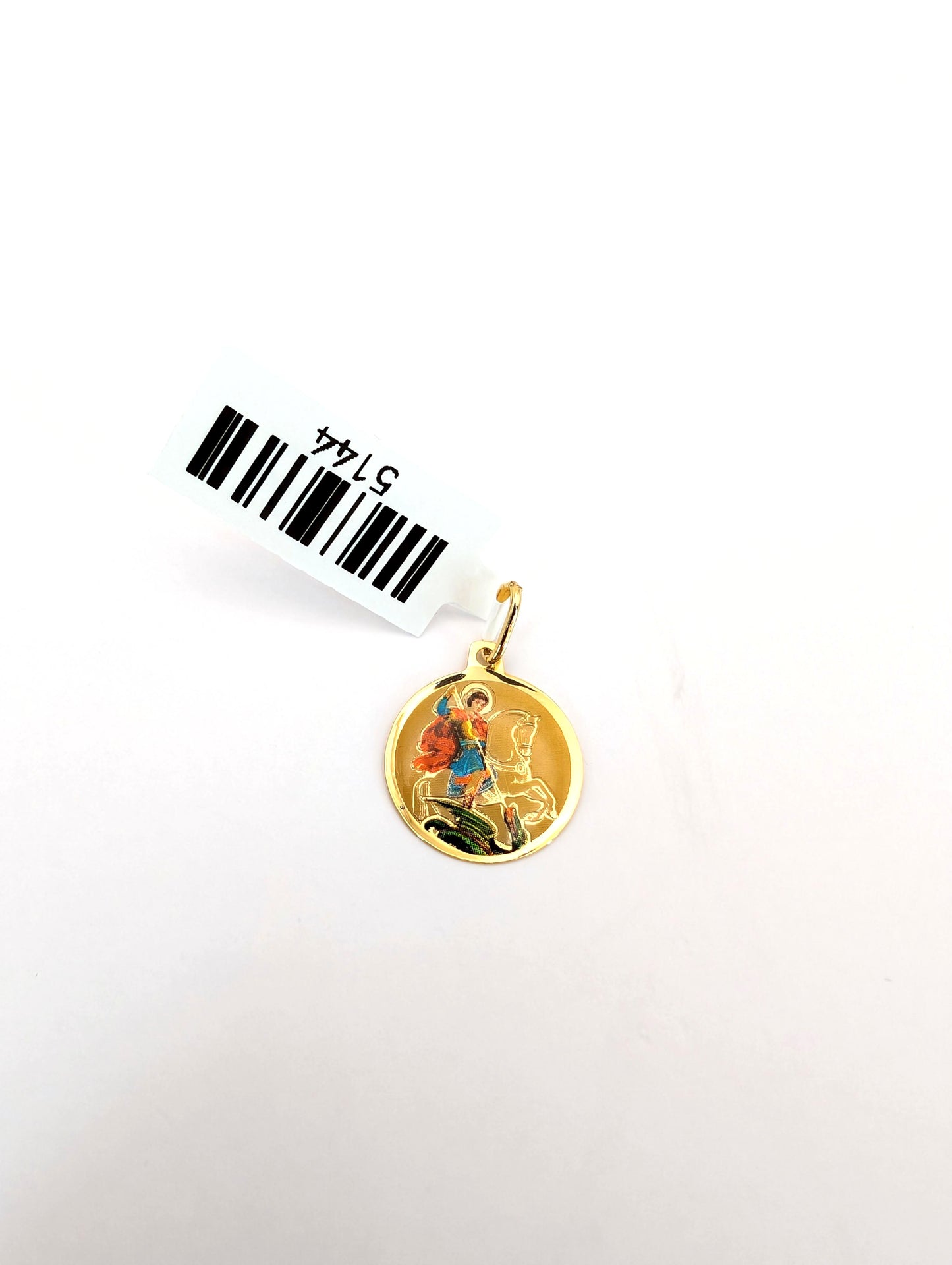 18KT Gold Saint George Pendant – Protection Medal