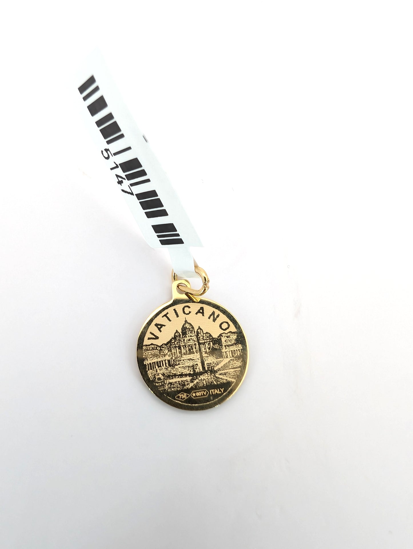 18KT Gold Jesus Christ Pendant – Crown of Thorns Medal
