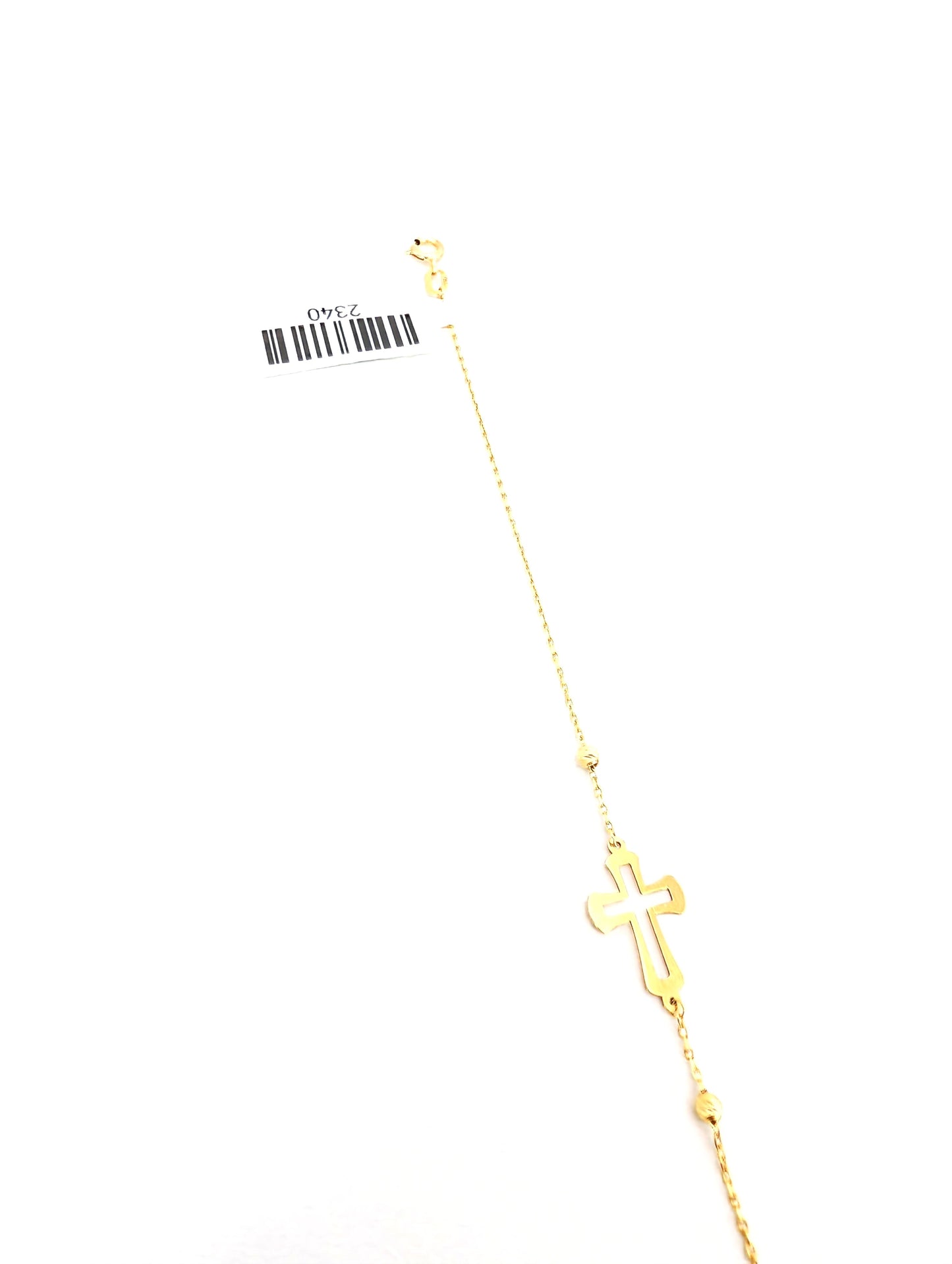 18KT Gold Minimal Cross Bracelet