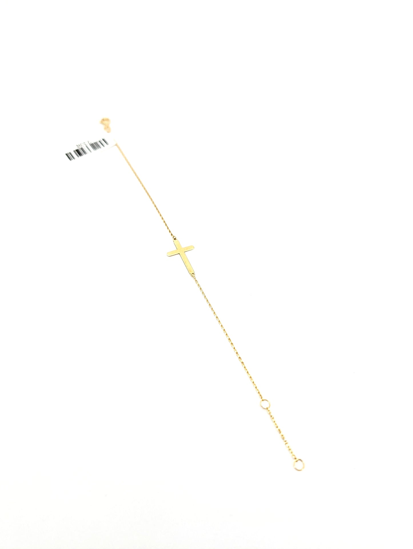 18KT Gold Classic Cross Bracelet