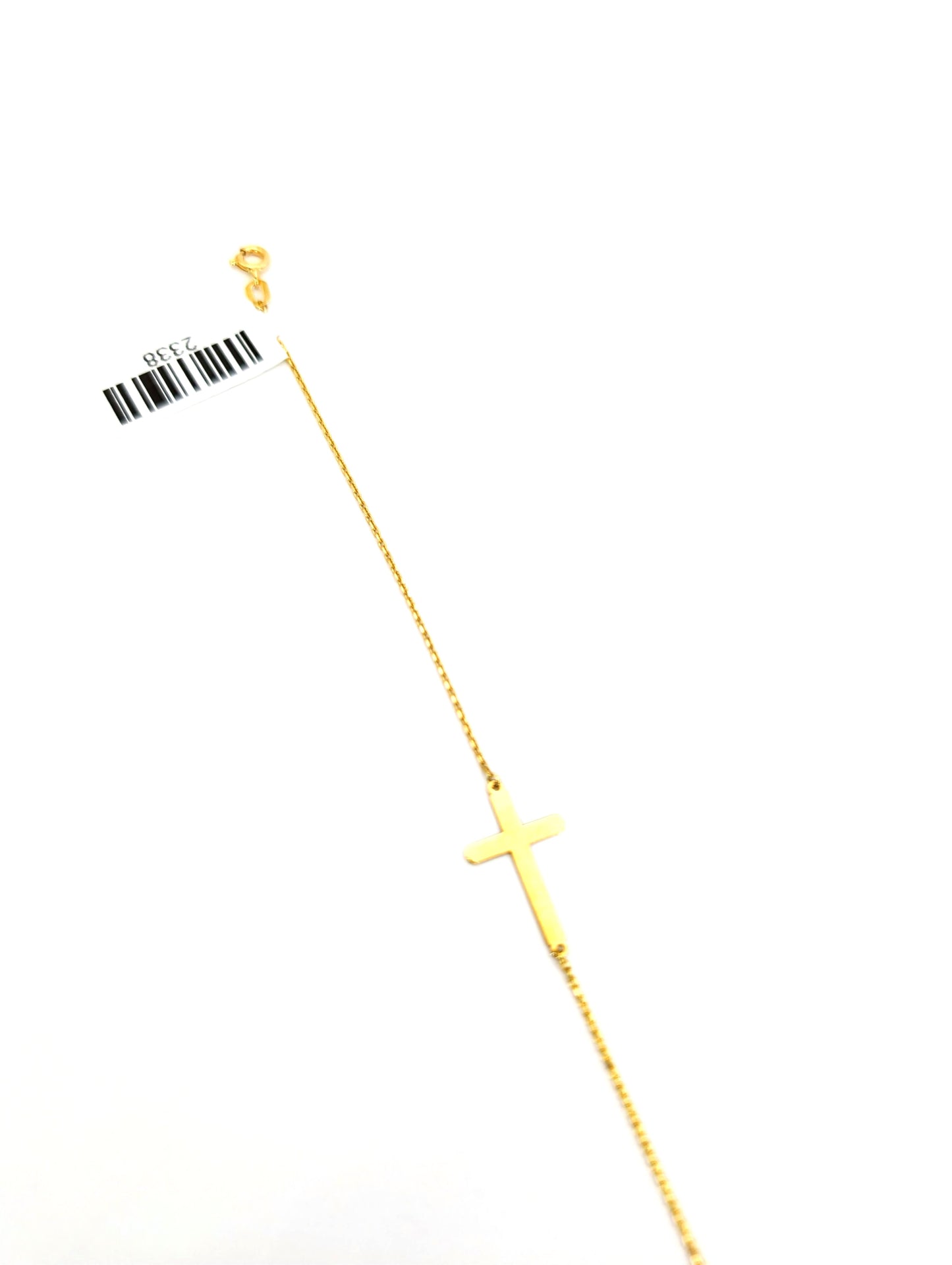 18KT Gold Classic Cross Bracelet