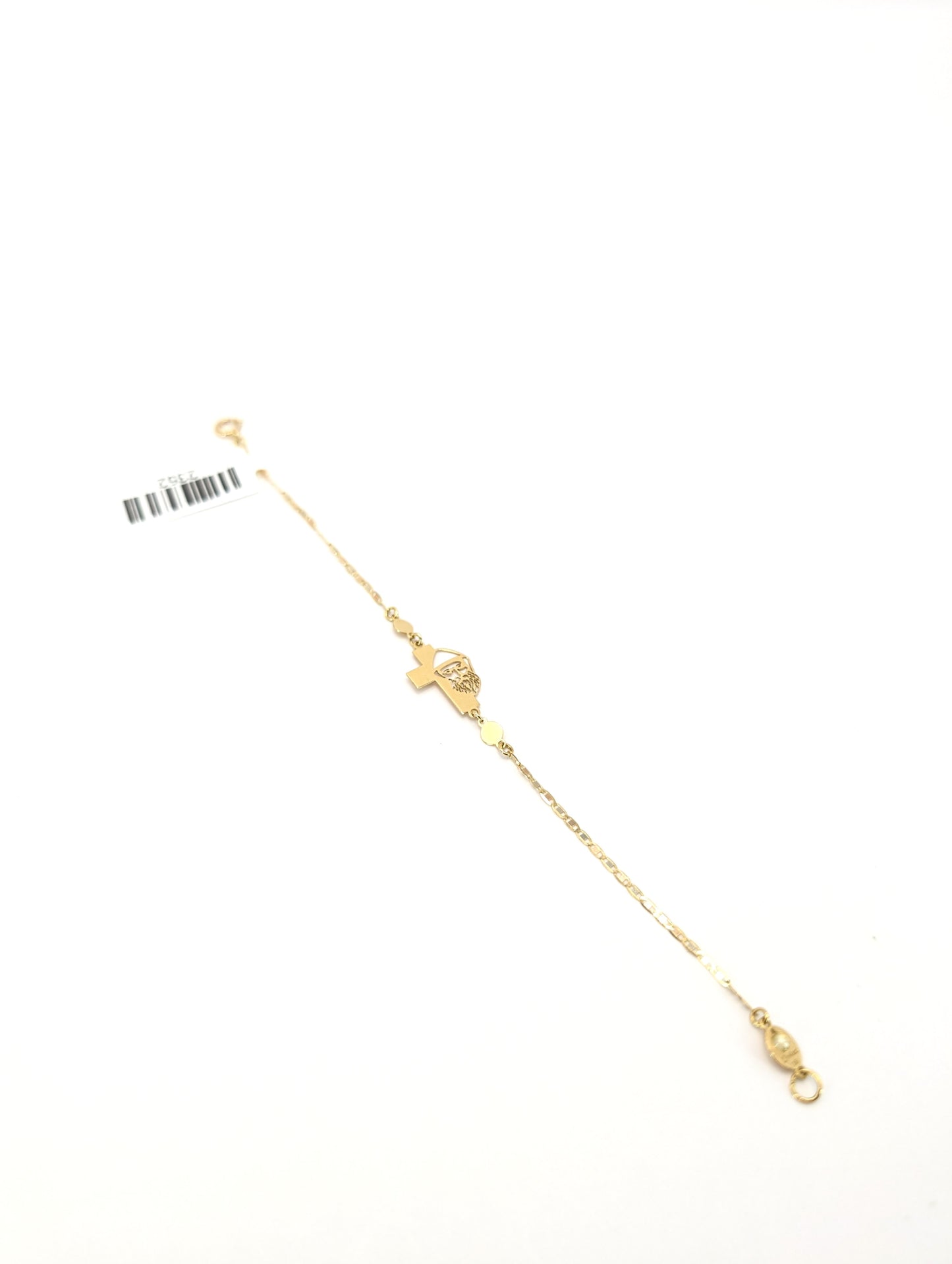 18KT Gold Saint Charbel Cross Bracelet – Faith & Healing