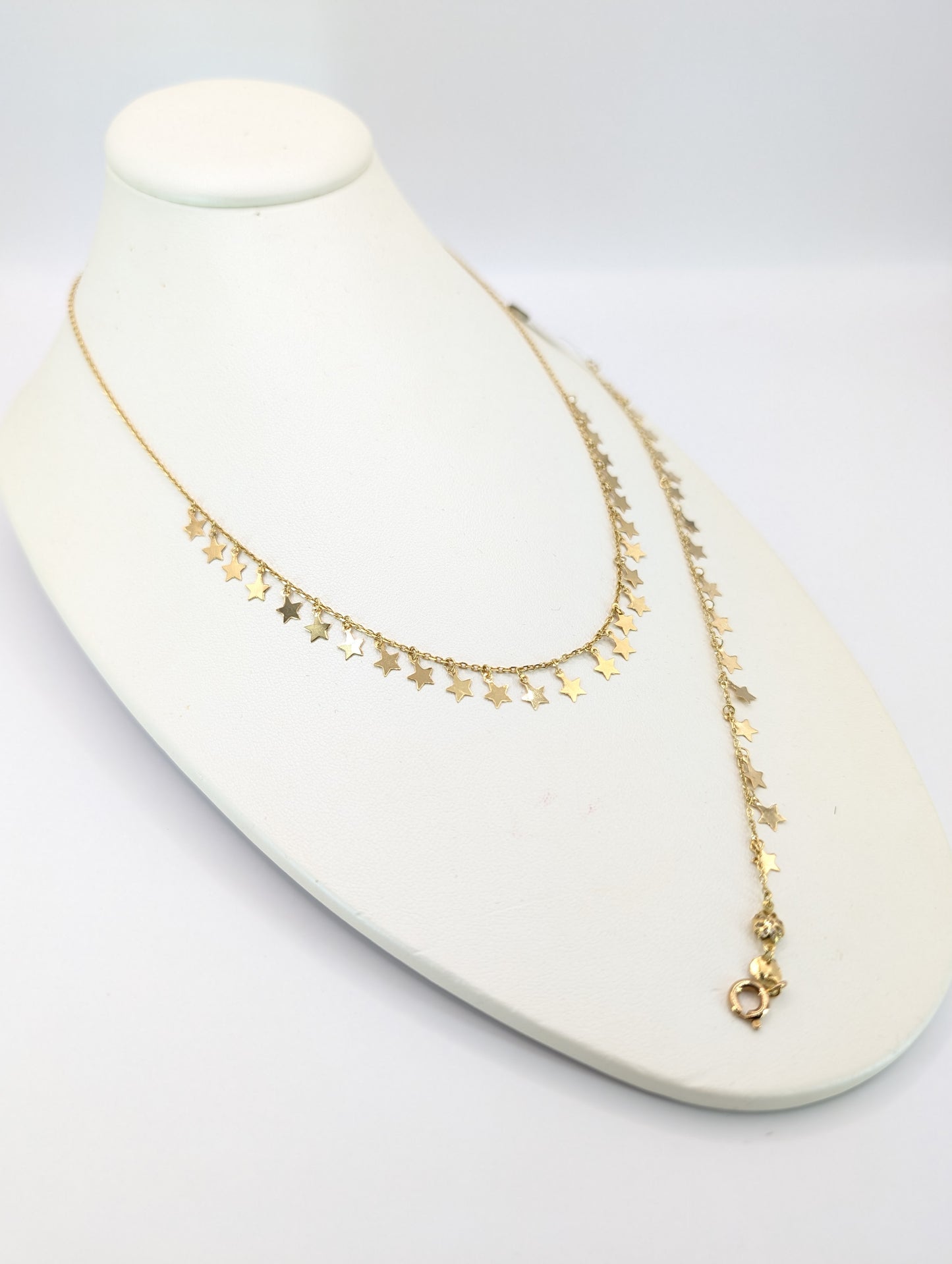 Celestial Stars 18KT Gold Necklace & Bracelet Set
