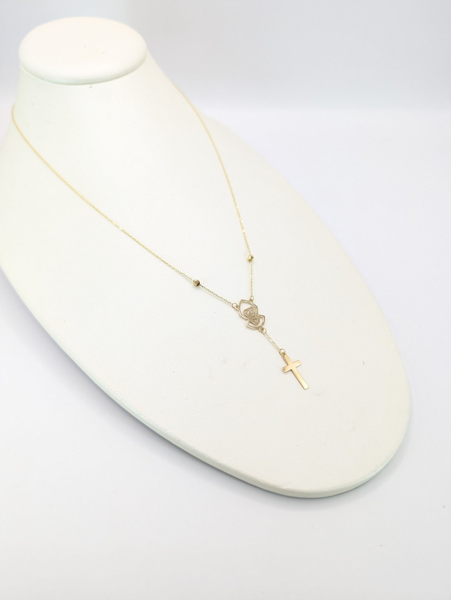 Saint Charbel Cross Drop Necklace