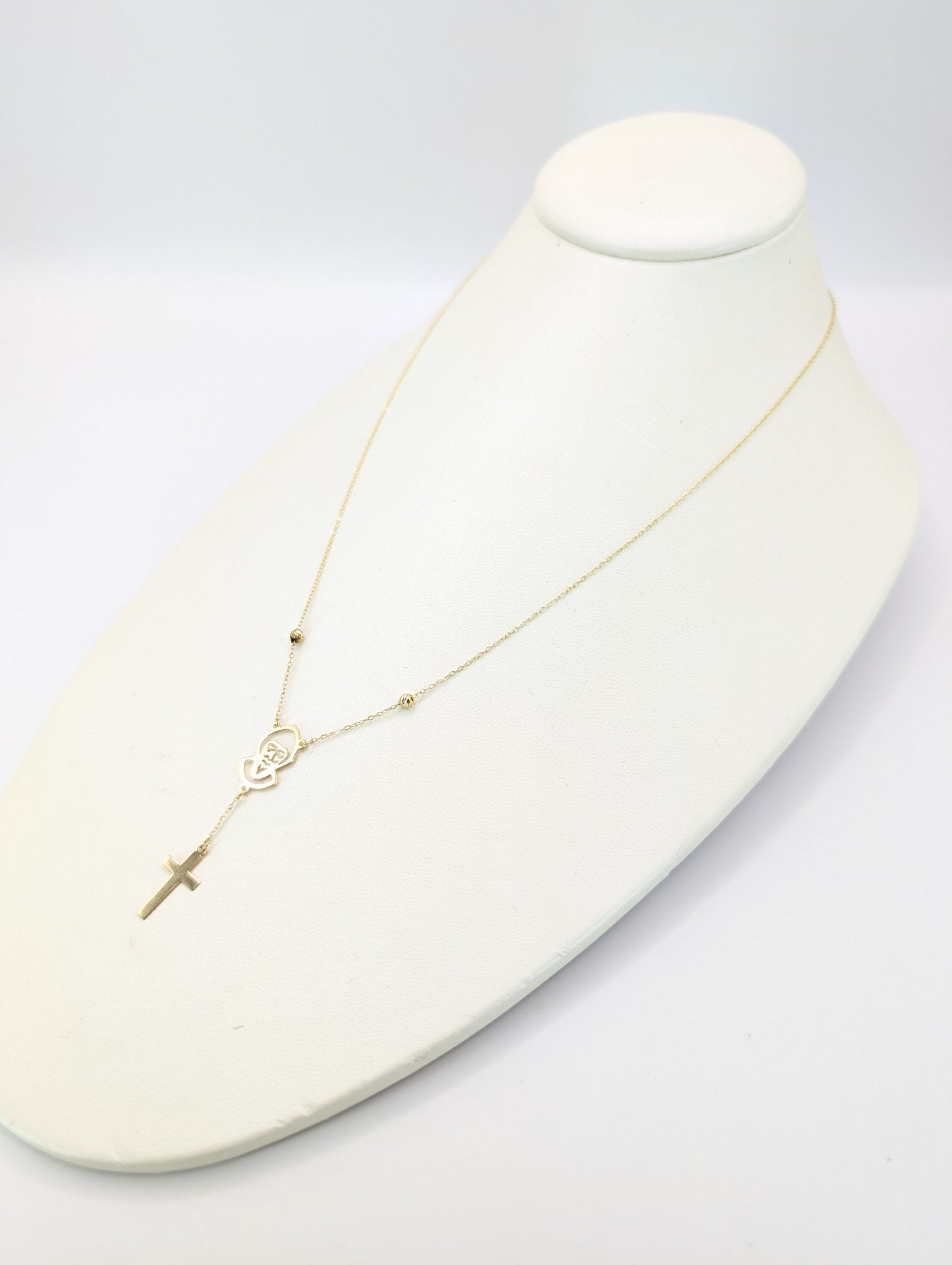 Saint Charbel Cross Drop Necklace