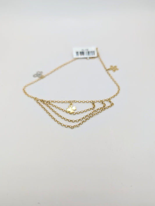 18kt Dangling Anklet